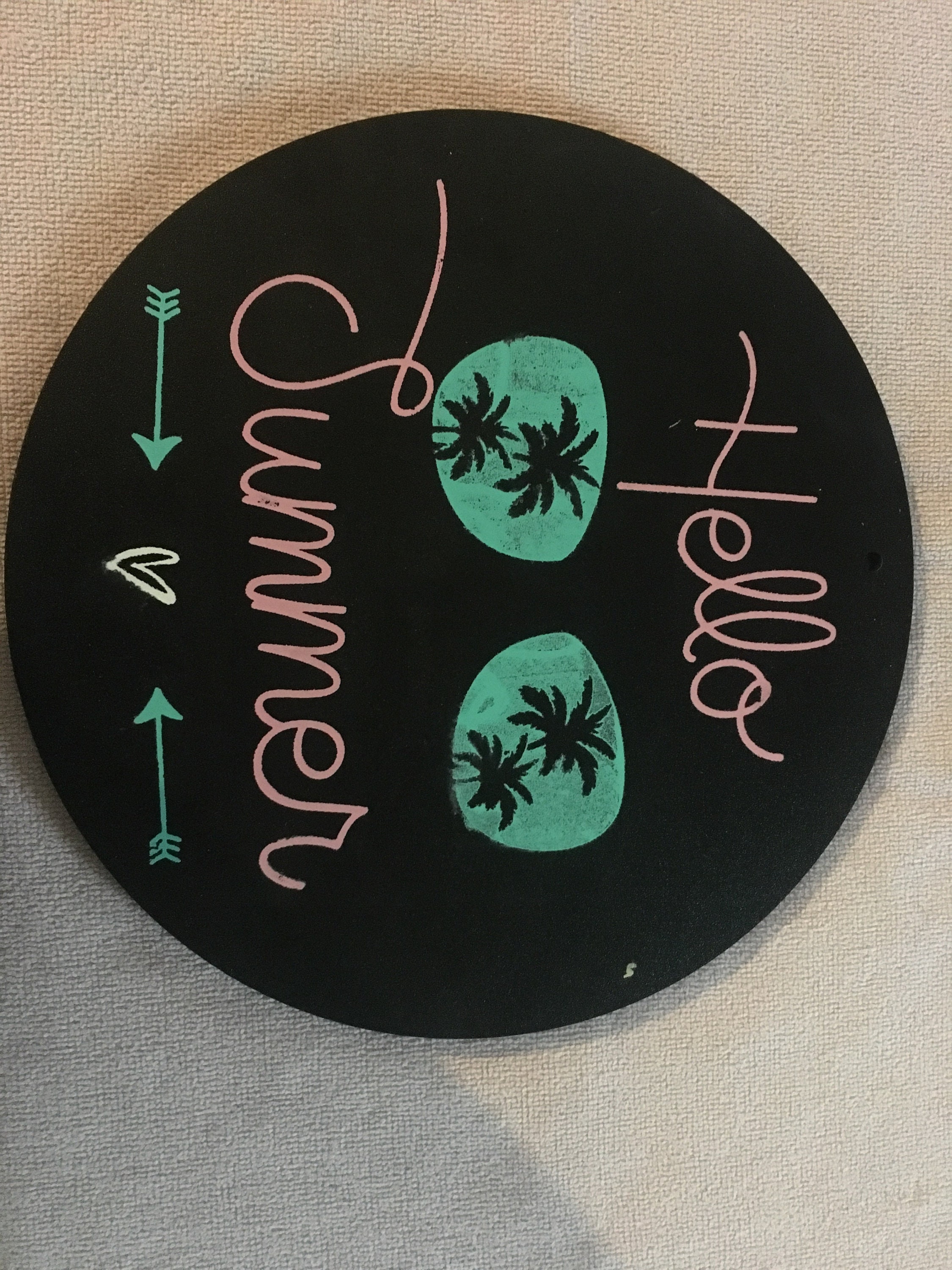 Chalk Board Door Sign Etsy