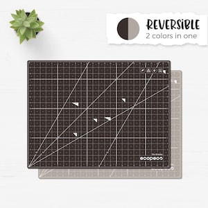 ecopeco® 18" x 24" beidseitig selbstheilende Schneidematte (Braun) Geruchlos, Rutschfest für Kunst, Basteln, Nähen, Quilten, Modellbau, Schreibtisch