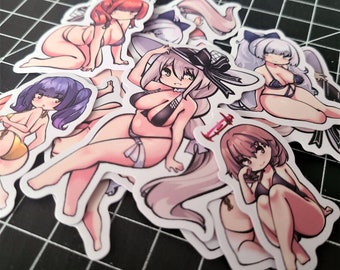 Azur Lane Sardegna Empire Swimsuit Vinyl Stickers