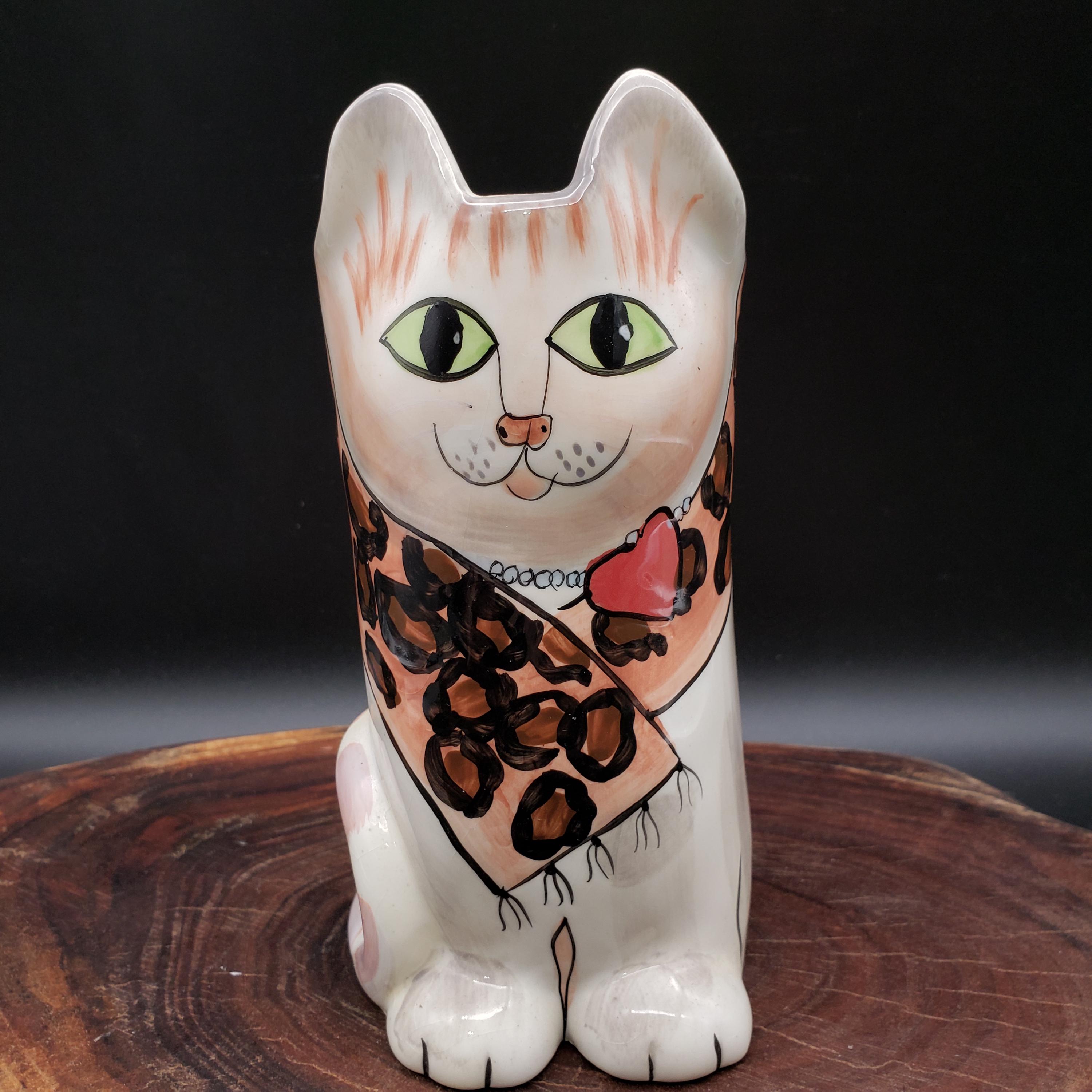 SUSAN PALEY セラミック ビンテージ 可愛い 猫 花瓶 磁器 Susan Paley Vase - Etsy