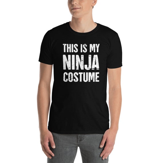 Funny Ninja Halloween T-shirt / Lazy Costume Party - Etsy Hong Kong