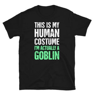 Distressed Goblin T-Shirt / Fantasy Creature Goblin Gift / Goblin Shirt (Unisex) - &quot;Costume&quot;