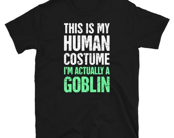 Distressed Goblin T-Shirt / Fantasy Creature Goblin Gift / Goblin Shirt (Unisex) - "Costume"