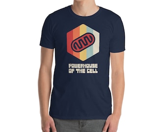 Funny Science & Biology Teacher T-Shirt / Mitochondria Biologist Gift (Unisex) - "Retro Vintage"