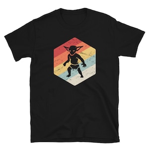 Goblin T-Shirt / Fantasy Creature Goblin Gift / Goblin Shirt (Unisex) - &quot;Retro Vintage&quot;