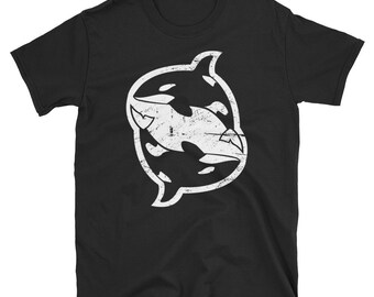 Yin Yang Orca T-Shirt / Killer Whale Shirt / Gift For Ocean Lovers & Marine Biologists (Unisex)