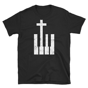 Christian Music Piano T-Shirt (Unisex) - Piano Player & Pianist Gift Idea / Piano Teacher Shirt