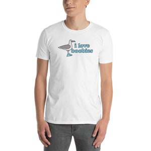 Funny Ornithology Birdwatching T-Shirt / Gift For Bird Watchers & Ornithologists (Unisex) - &quot;Boobies&quot;