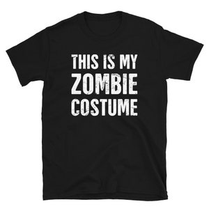 Costume zombie T-Shirt / Pigro & Divertente Halloween Costume Camicia (Unisex)