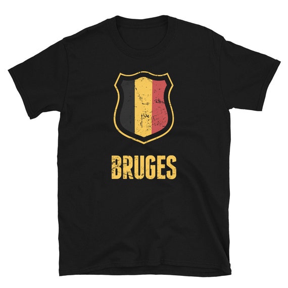 Distressed Bruges Belgium T-shirt / Flag of Bruges Belgium Gift 
