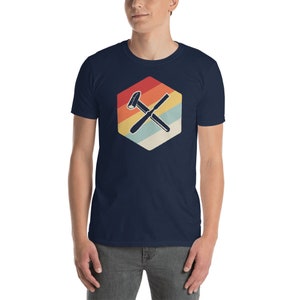 Rock Collecting Shirt / Geology & Mineral Rockhound Gift For Geologists - &quot;Retro Tools&quot; (Unisex)