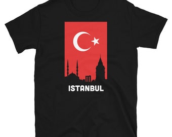 Türkei Istanbul T-Shirt (Unisex) / türkische Stolz Geschenk - Flagge der Türkei