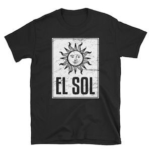 El Sol Loteria T-Shirt (Unisex) / Distressed Lotería Card Tee Shirt