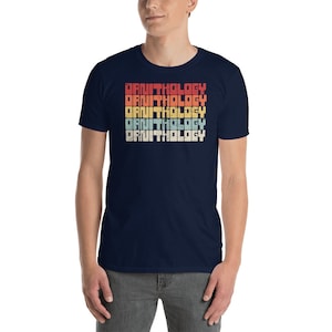 Ornithology Birdwatching T-Shirt / Gift For Bird Watchers & Ornithologists (Unisex) - &quot;Retro Vintage&quot;