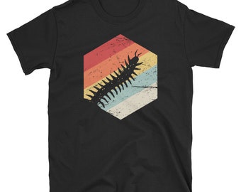 Retro Millipede / Centipede Camiseta (Unisex) / Regalo para Propietarios de Pet Millipede & Bug Lovers