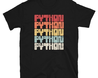 Haustier Ball Python T-Shirt / Retro Pet Snake Shirt & Reptil Herpetologie Geschenk