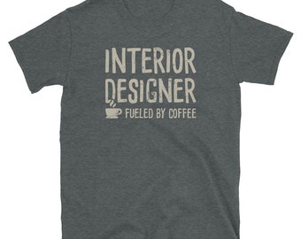 Distressed Interior Designer Shirt / lustige Innenarchitektur Geschenk (Unisex) – "Kaffee"
