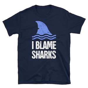 Arm Amputee T-Shirt / Funny Arm Amputation Surgery Get Well Gift (Unisex) - &quot;Sharks&quot;