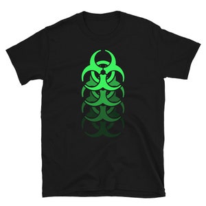 Cybergoth T-Shirt / Biohazard Cyber Goth Gift (Unisex) – &quot;Green Bio Hazard &quot;