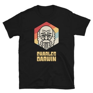 Theory of Evolution Darwin Shirt (Unisex) / Retro Atheism & Charles Darwin Gift