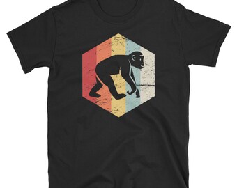 Retro Monkey T-Shirt (Unisex) / Gift For Zoo Keepers & Animal Lovers