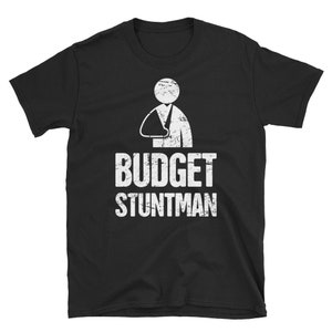 Gebrochene Kragenknochen T-Shirt (Unisex) / gebrochen Clavicle & Kragen Knochenfraktur bekommen bald Geschenk - &quot;Stuntman&quot;