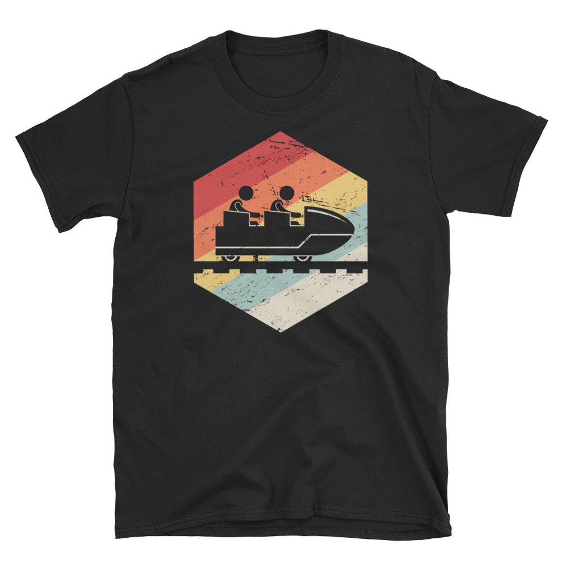 Coaster Merch Retro Roller Coaster T-shirt (unisex) / Theme Park & Thrill Ride ...