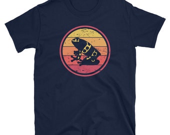 Retro Poison Dart Frog T-Shirt / Cute Amphibian Herpetology Shirt (Unisex)