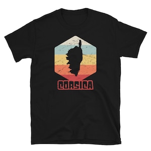 Retro Corsica T-Shirt (Unisex) / French Mediterranean Sea Gift