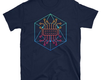 Sacred Geometry T-Shirt / Trippy Psychedelic Music - Psychedelia Gift (Unisex) - Circuitry