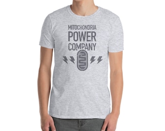 Funny Science & Biology Teacher T-Shirt / Mitochondria Biologist Gift (Unisex) - "Power Company"