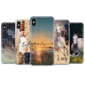 Horse Phone Case Cover fit for iPhone 15 Pro Max, 14 Plus, 13, 12, 11, XR & Samsung S23, S22, A54, A53, Pixel 7, 8