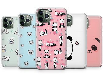 Panda Cute phone case fit for iPhone 15 Pro Max, 14 Plus, 13, 12, 11, XR & Samsung S23, S22, A54, A53, Pixel 7, 8