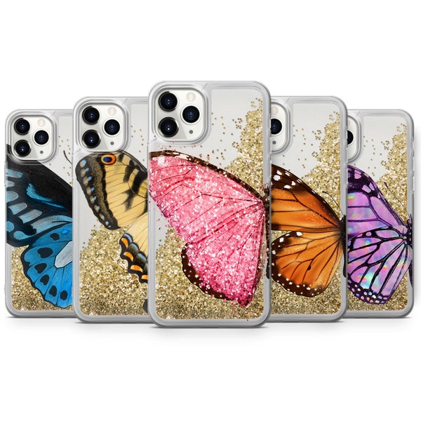 Butterfly Phone Case fit for fit for iPhone 15 Pro Max, 14 Plus, 13, 12, 11, XR, 7, 6, 5