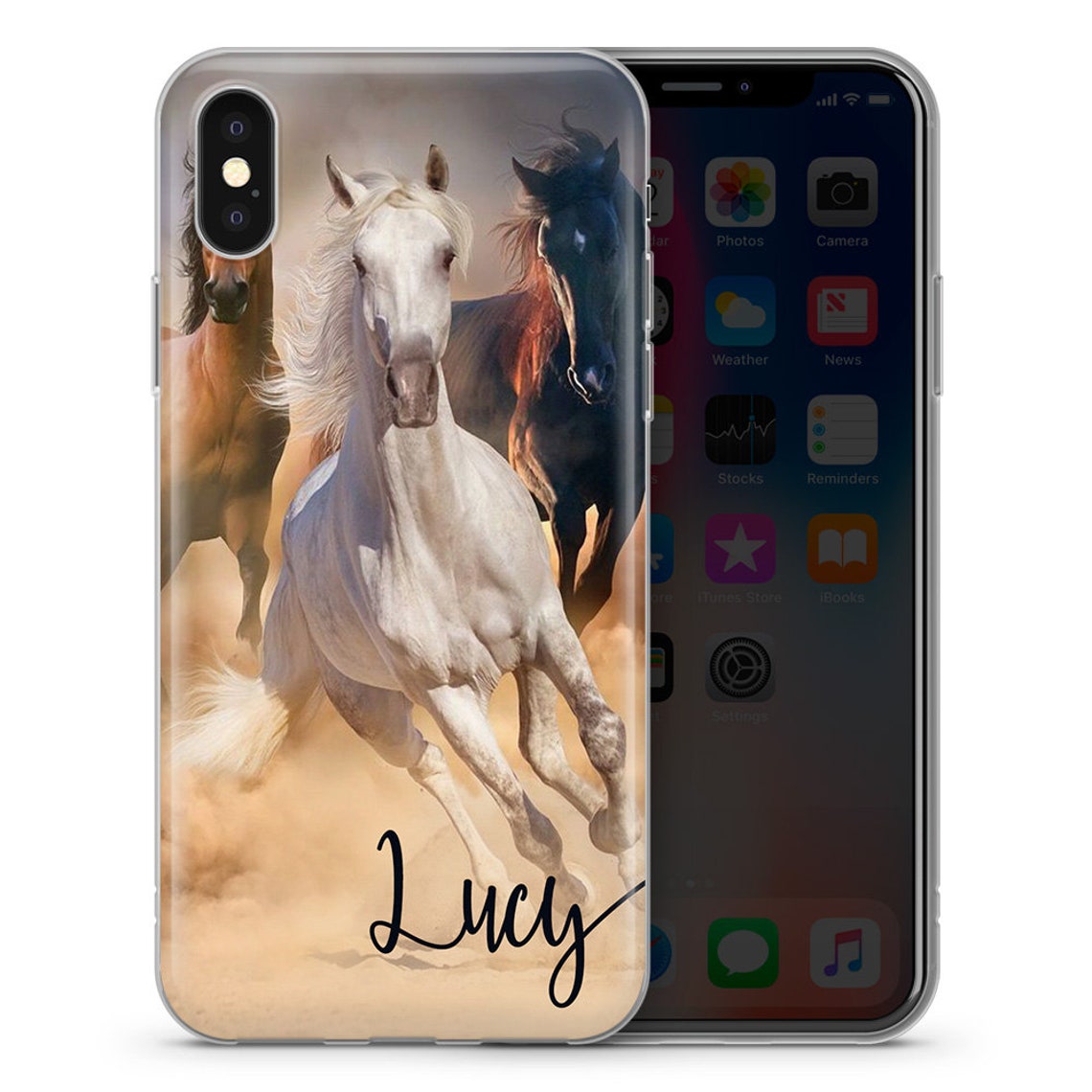 Personalised Horse Phone Case iphone X 11 12 xr X iphone XS Etsy