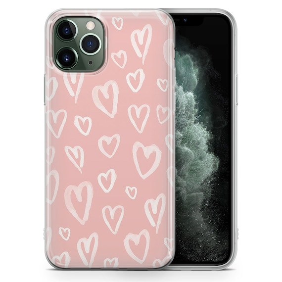 Custodia Personalizzata Per IPhone 5/5S/SE 2016 - Morbida TPU Trasparente Con Cuori E Scritta, Colore Oro Rosa, Ricarica Wireless - 3
