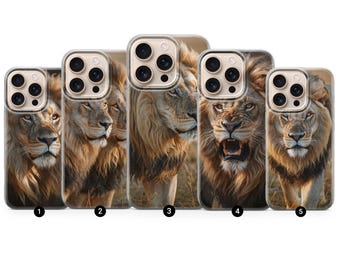 Lion Phone Case: Soft TPU Gel Cover for iPhone, Samsung, Pixel
