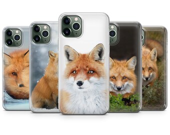 Fox-telefoonhoesje: natuurcover, zachte TPU-gel