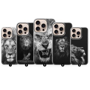 Lion Phone Case fit for iPhone 15 Pro Max, 14 Plus, 13, 12, 11, XR & Samsung S23, S22, A54, A53, Pixel 7, 8