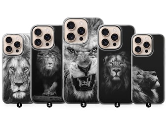 Lion Phone Case: UV Print Soft TPU Gel Cover for iPhone, Samsung, Pixel