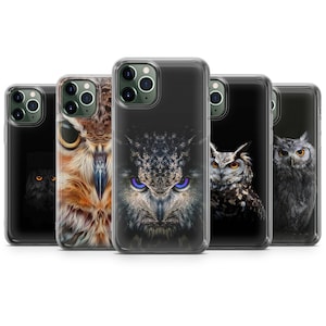 Owl Phone Case fit for iPhone 15 Pro Max, 14 Plus, 13, 12, 11, XR & Samsung S23, S22, A54, A53, Pixel 7, 8