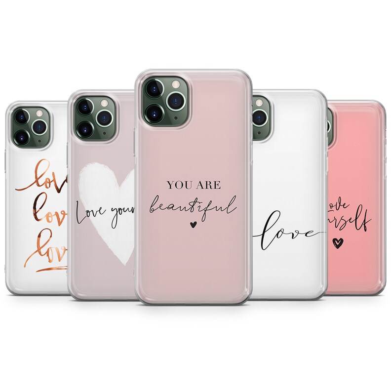 Love quote phone case cover romantic ascetic Pattern Design Etsy