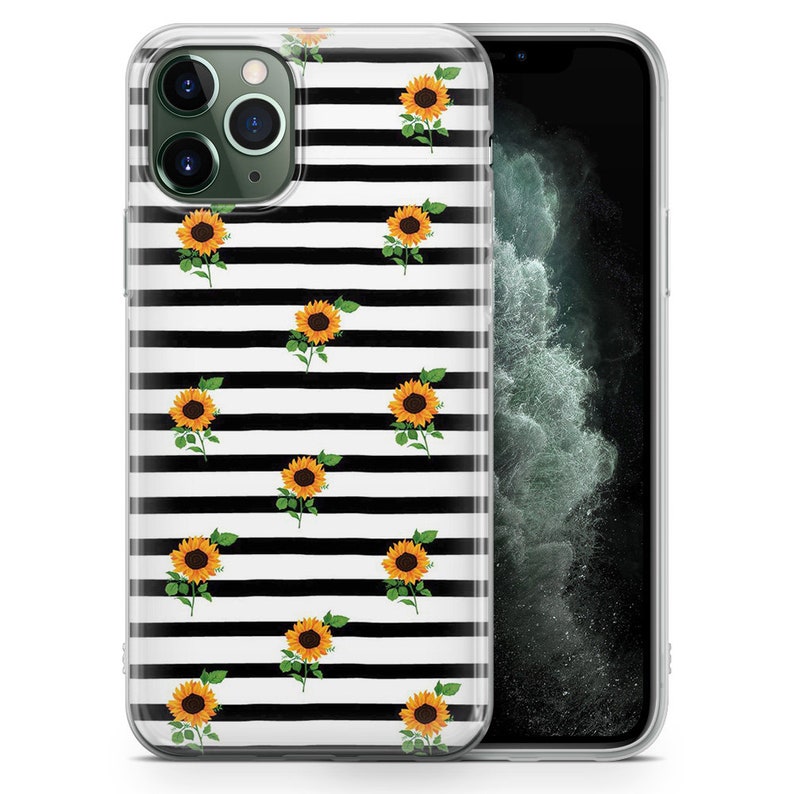 Funda de teléfono con diseño de girasol: cubierta de gel TPU floral para iPhone y Samsung imagen 6