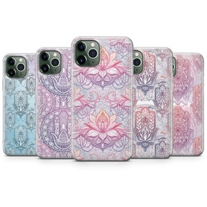 Hamsa hand lotus Phone Case fit for iPhone 15 Pro Max, 14 Plus, 13, 12, 11, XR & Samsung S23, S22, A54, A53, Pixel 7, 8