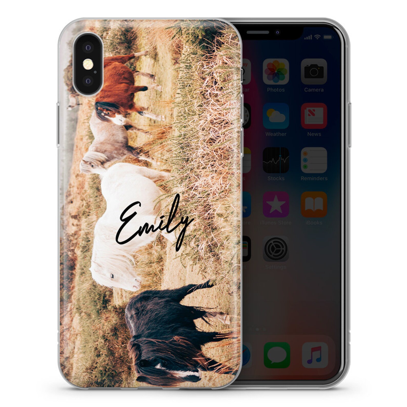 Personalised Horse Phone Case iphone X 11 12 xr X iphone XS Etsy