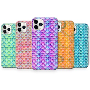 Scale Mermaid Phone Case fit for iPhone 15 Pro Max, 14 Plus, 13, 12, 11, XR & Samsung S23, S22, A54, A53, Pixel 7, 8