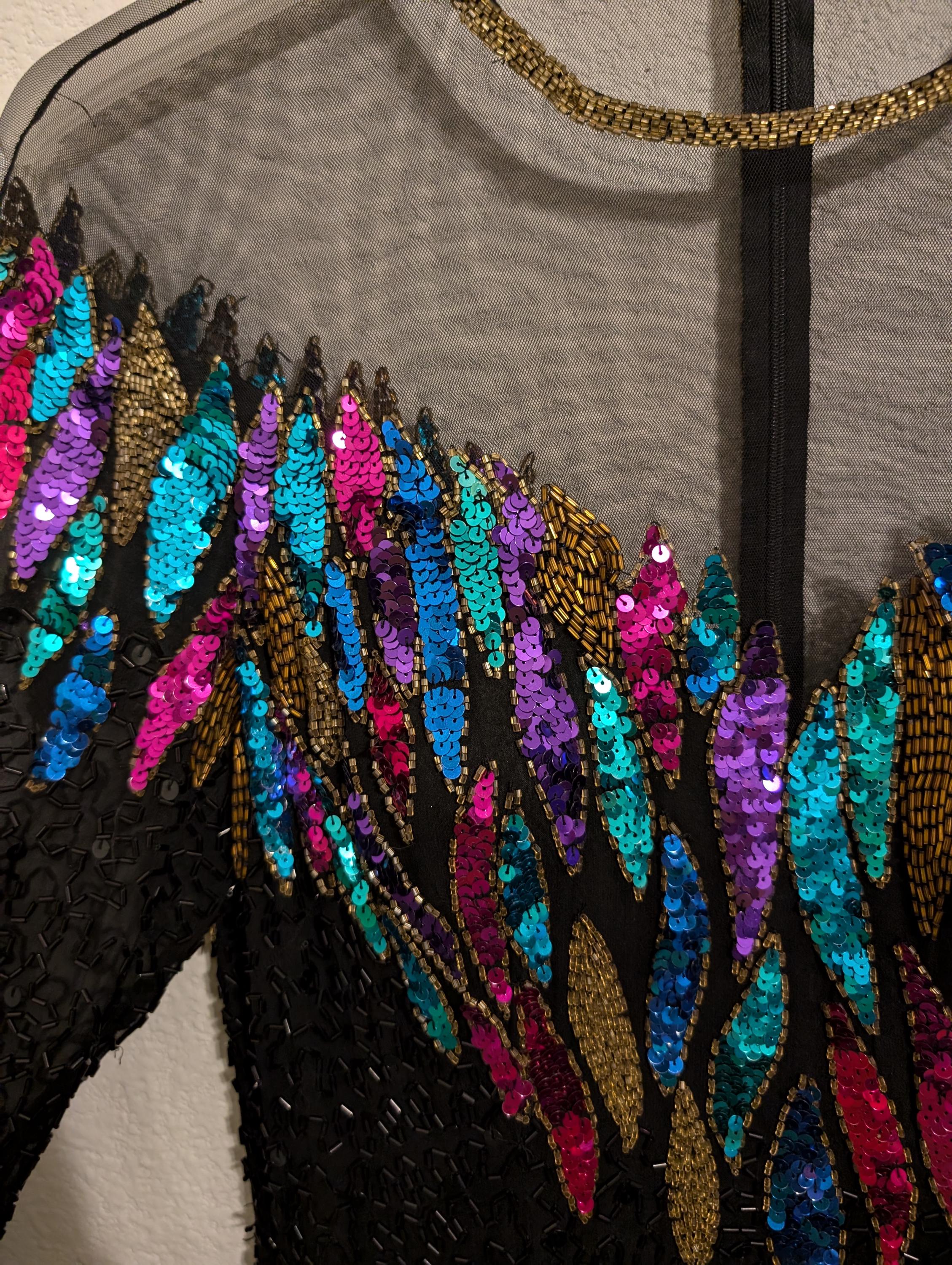 Niteline Vintage Beaded Dress - Etsy