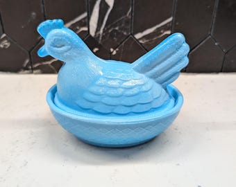 【送料無料】インディアンガラス 小物入れ ニワトリ Hen on Nest 送料無料】インディアンガラス 小物入れ ニワトリ Hen on Nest