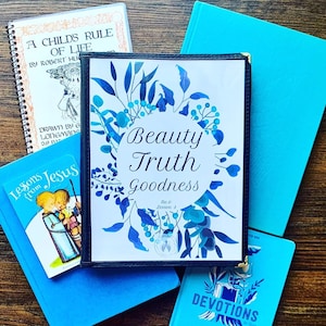 Beauty, Truth, & Goodness Menu Inserts (DIGITAL) BUNDLE 11 units | Morning Time Menu | Catholic Morning Time Menu | Catechism Morning Time