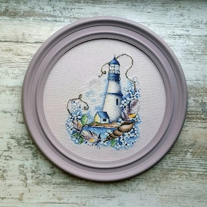 Lighthouse Cross Stitch Pattern PDF Instant Download, Travel Counted Cross Stitch, Sea Cross Stitch Pattern, Summer Dream Cross Stitch